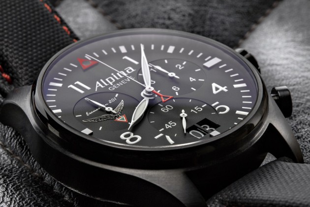 Startimer Pilot Chronograph Big Date &laquo; Escuadr&oacute;n 201 &raquo; Alpina