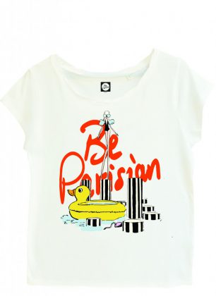 T-shirt Blanc Be Parisian Le Bon March&eacute;
