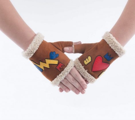 Collection Peau A&icirc;me JC de Castelbajac x Agnelle- mod&egrave;leRock Mitaines